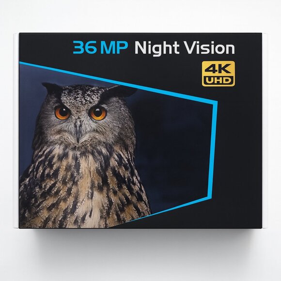 36 MP 4KUHD Black Night Vision Goggles Military Tactical Large Screen Binoculars - Picture 1 of 4